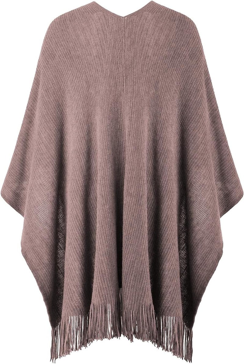 Ferand Shawl Wraps for Women, Cozy Lightweight Poncho Cape with Pockets, Warm for Fall Winter Travel - Image 2